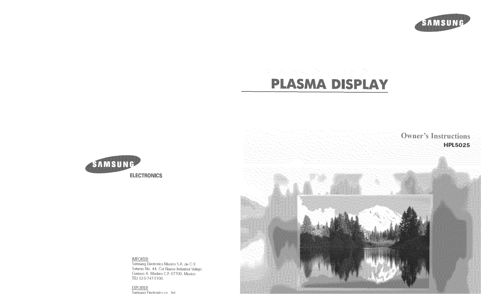Samsung HPL5025D User's Guide - ManualMachine.com