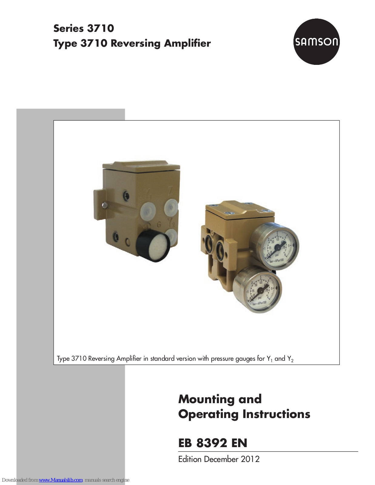 Samson 3710 series Mounting And Operating Instructions