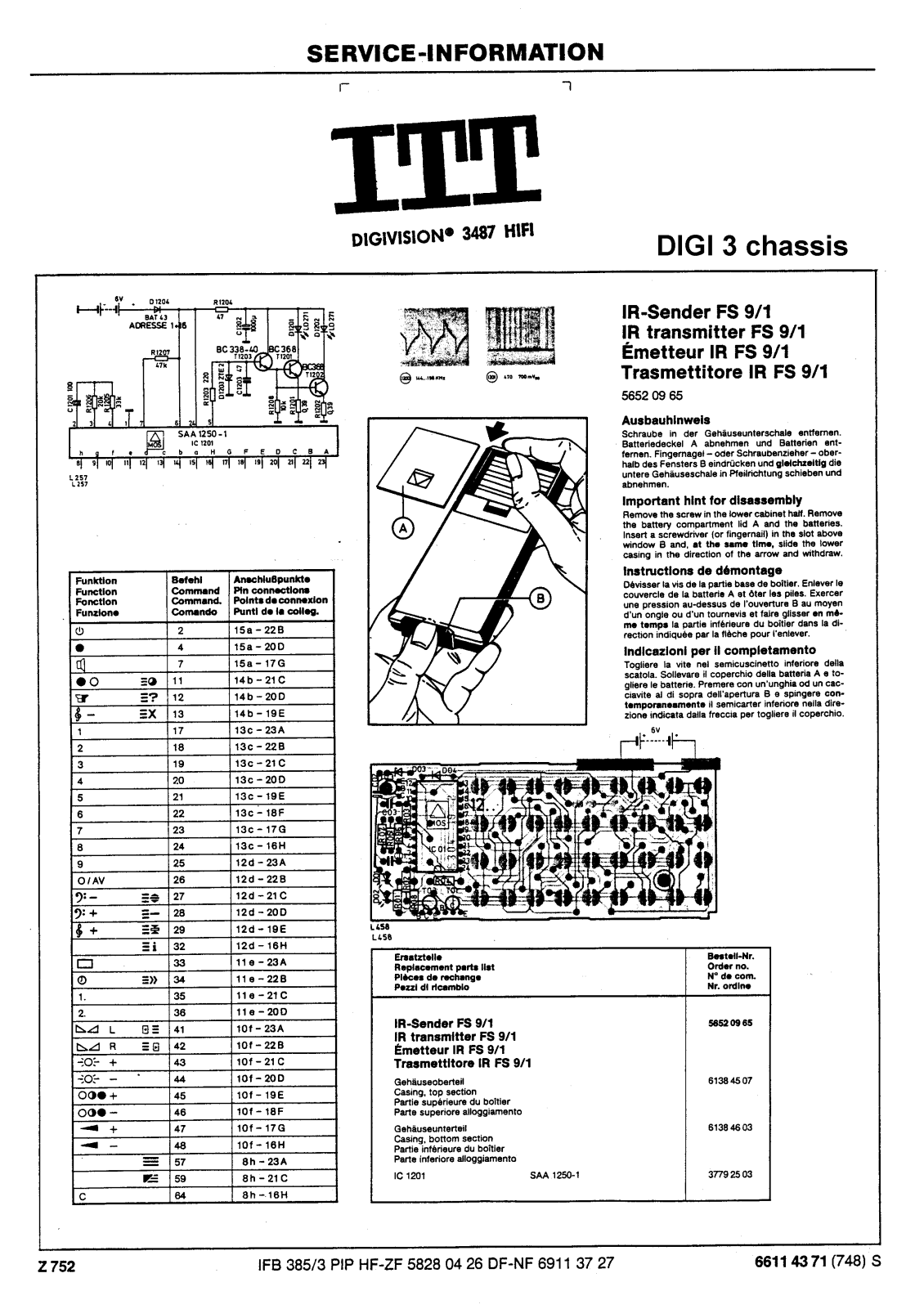 ITT 3487 Schematic