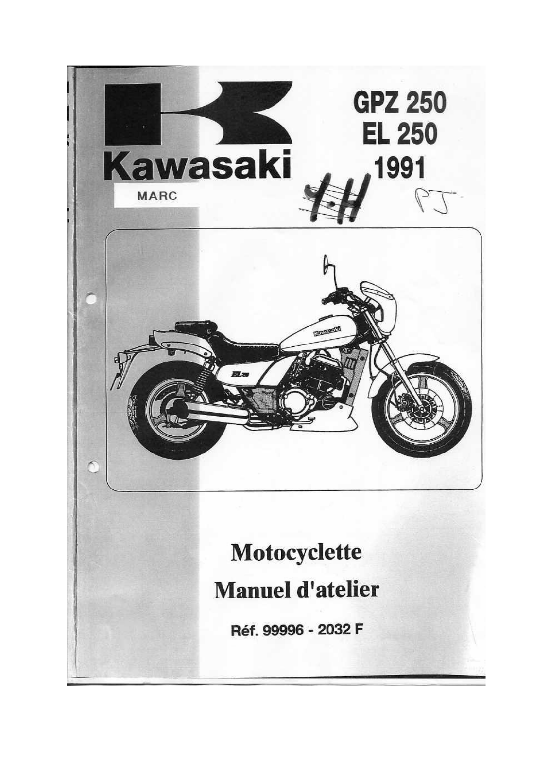 KAWASAKI EL 250, GPZ 250 User Manual