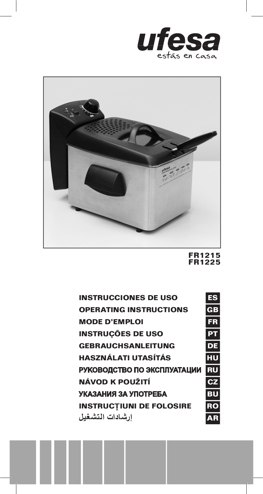 Ufesa FR1225, FR1215 User Manual