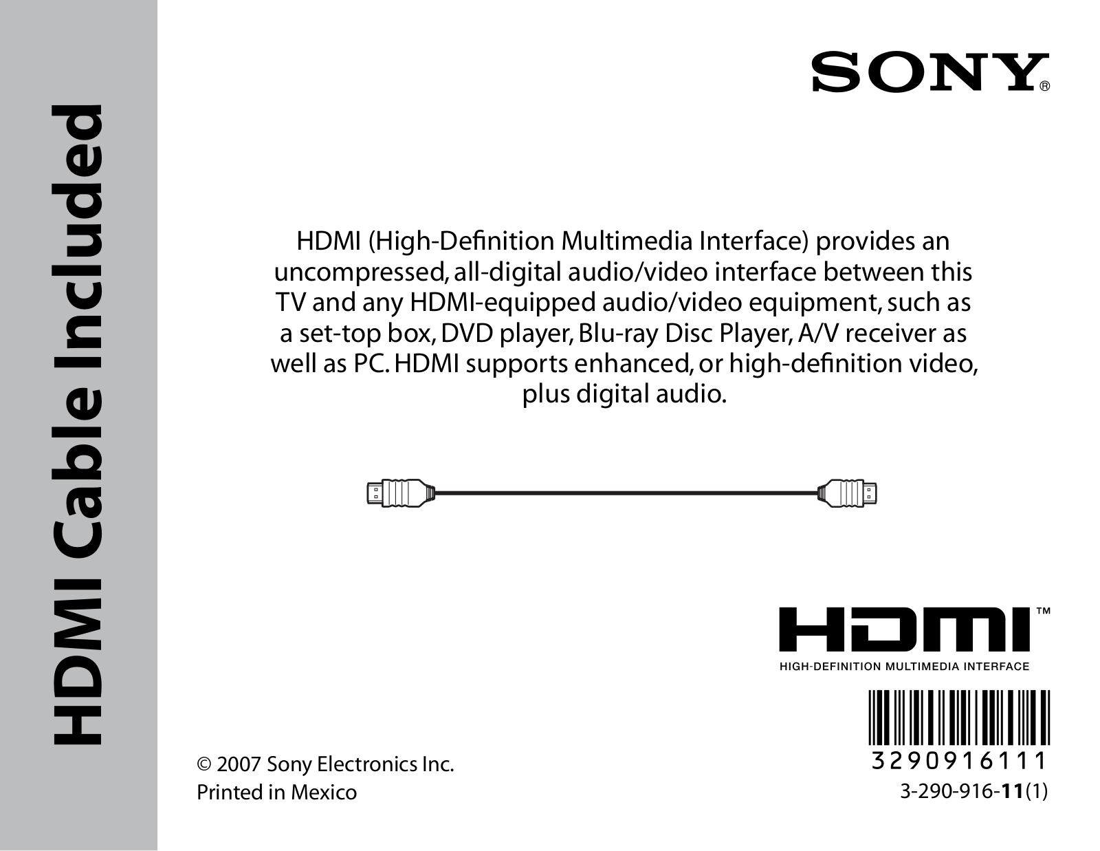 Sony KDL-46VL130 User Manual