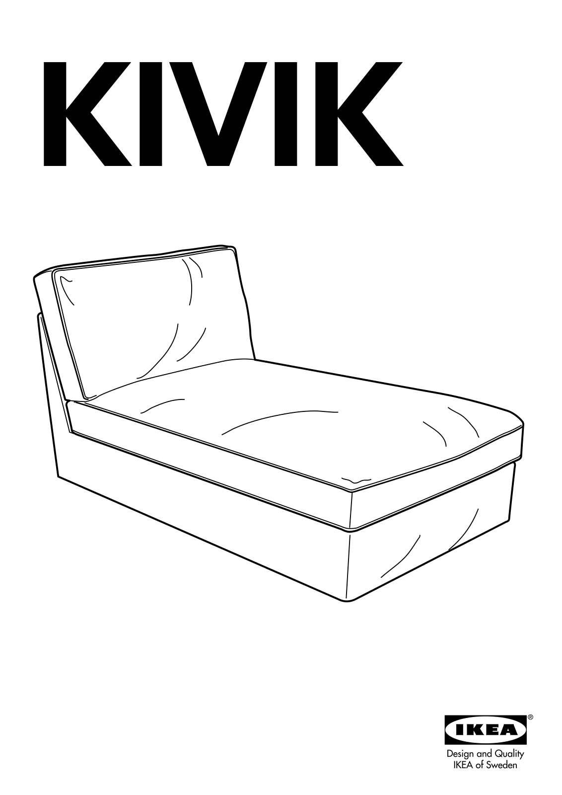 IKEA KIVIK CHAISE User Manual