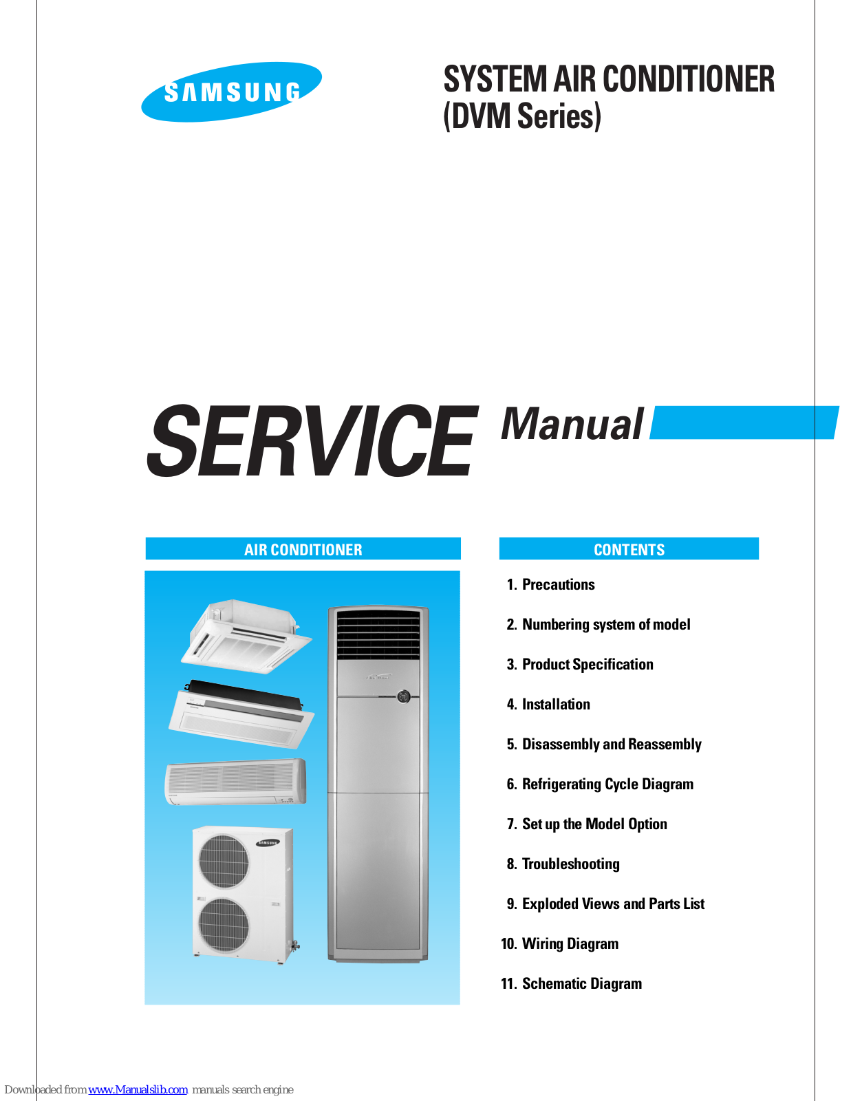 Samsung AVMKC020CA0, AVMKH032CA0, AVMKH020CA0, AVMKH026EA0, AVMKC026EA0 Service Manual