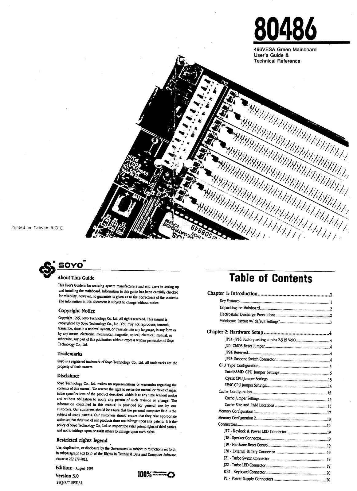 Soyo SY-025Q, SY-025T, SY-025R User Manual - ManualMachine.com