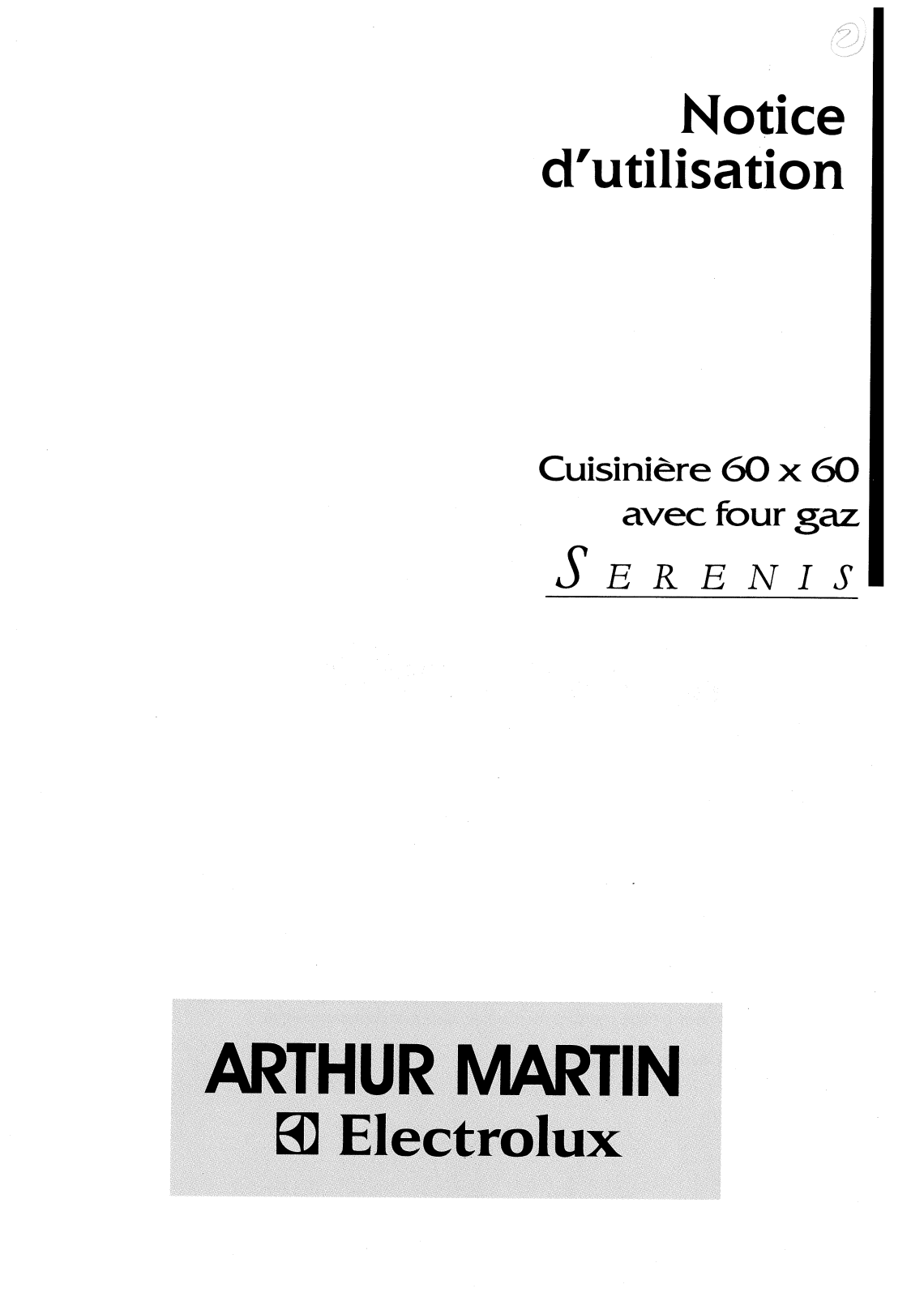 Arthur martin CG6840 User Manual