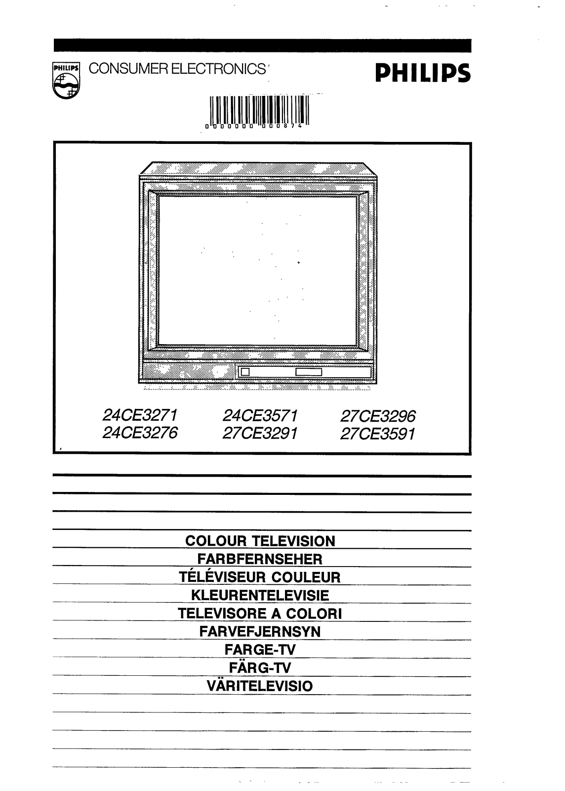 Philips 24CE3571, 24CE3271, 24CE3276, 24CE3296 User Manual