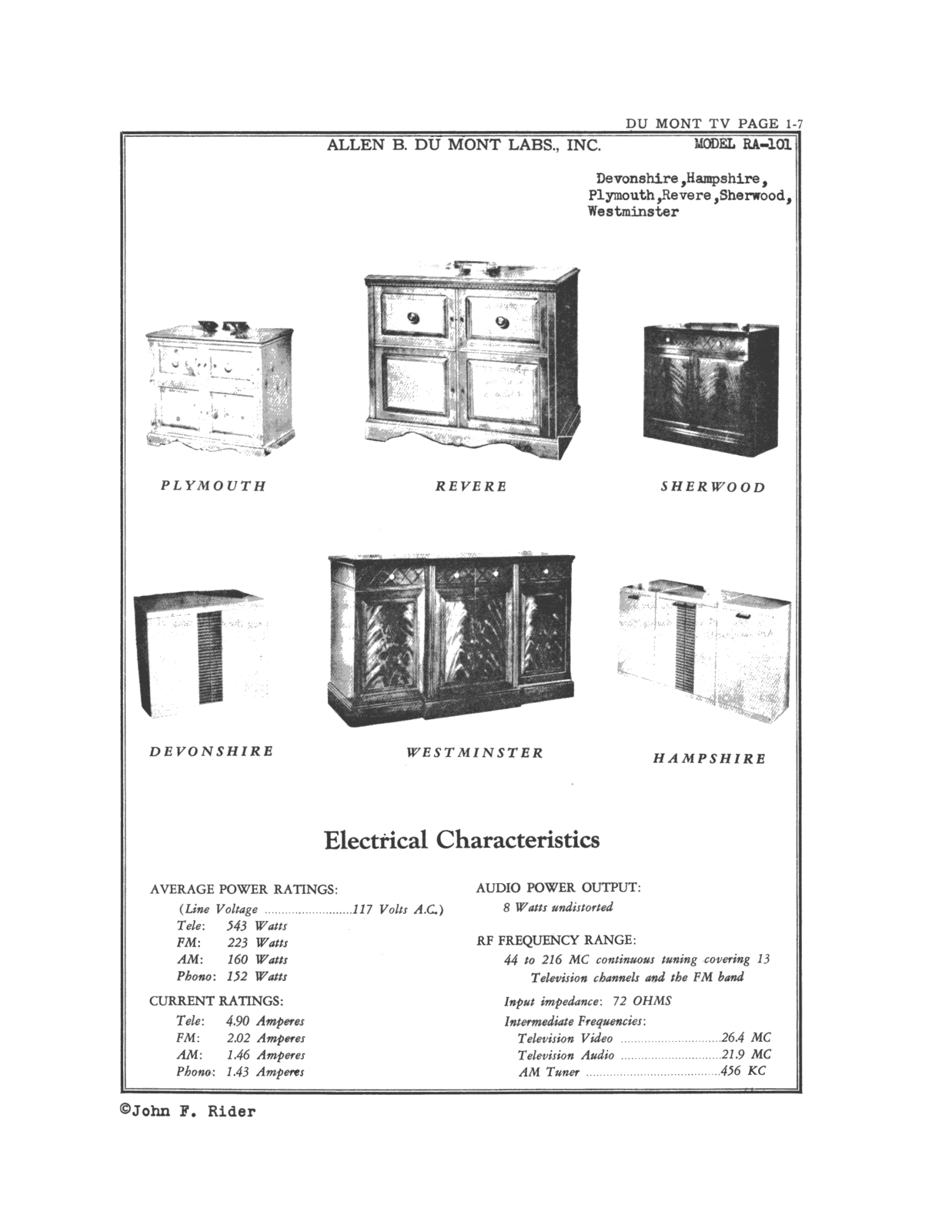 Dumont ra 101 schematic - ManualMachine.com