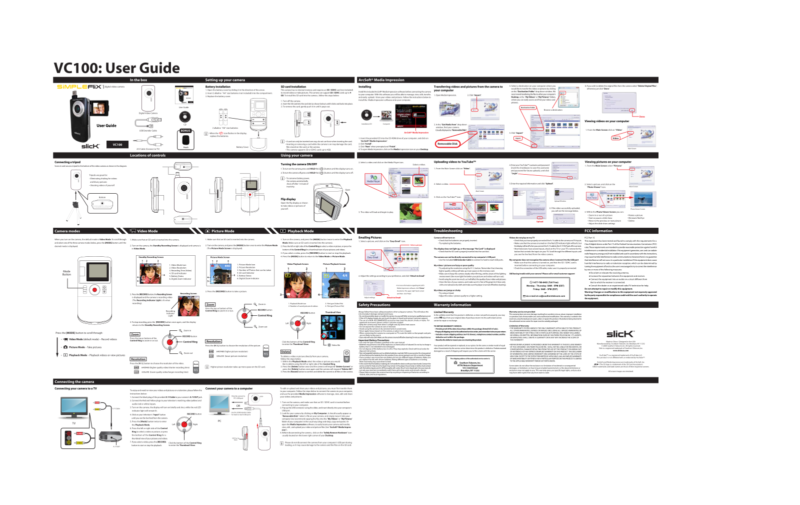 Slick VC100 User Manual