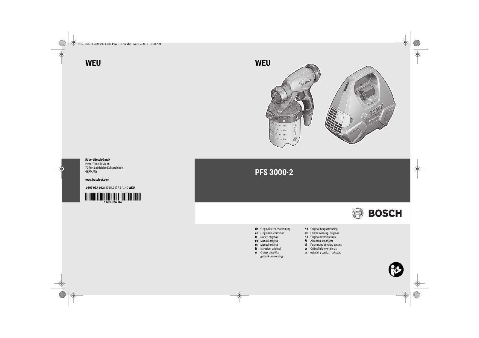 BOSCH PFS 3000-2 User Manual