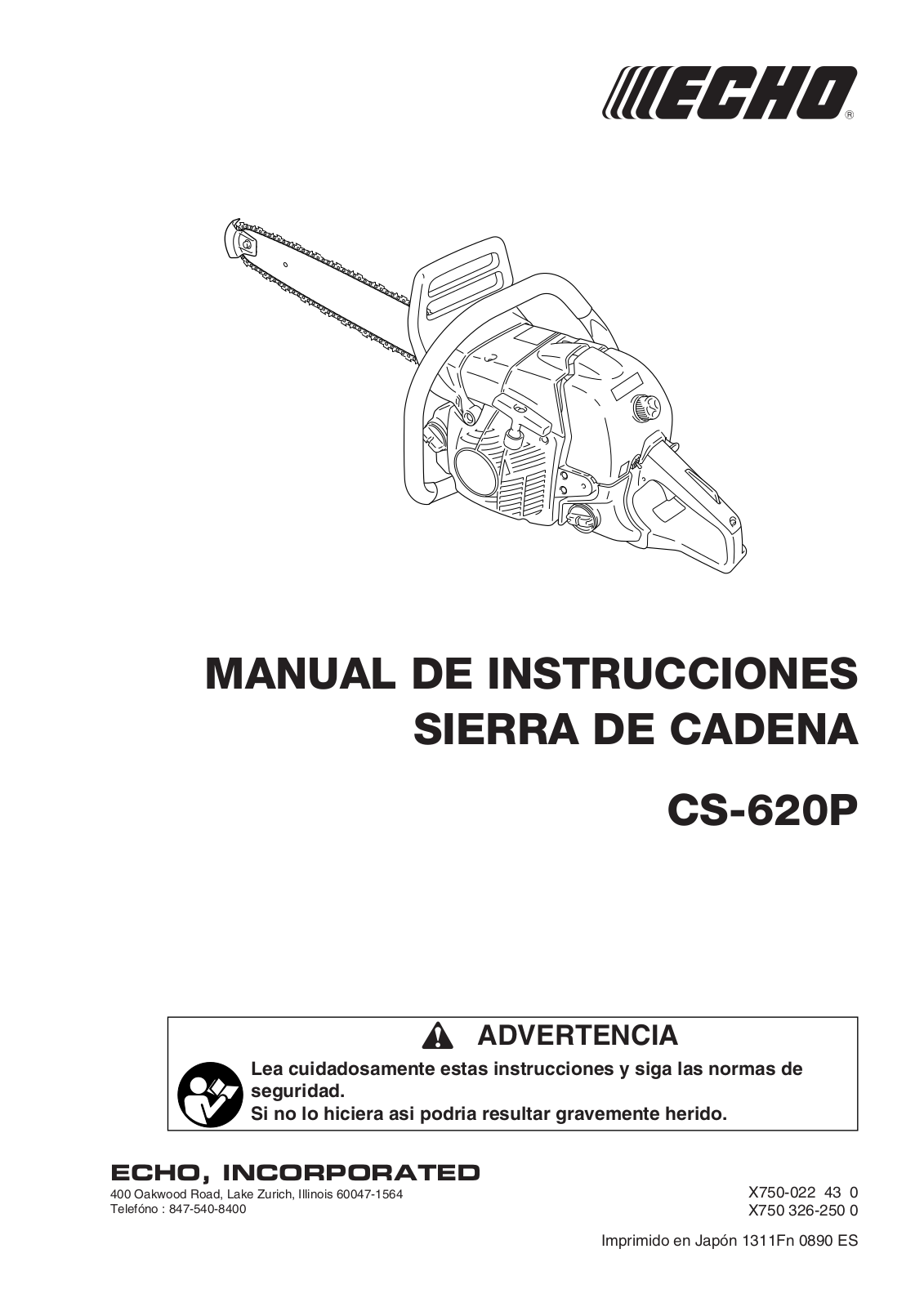 Echo CS-620P Owner's Manual