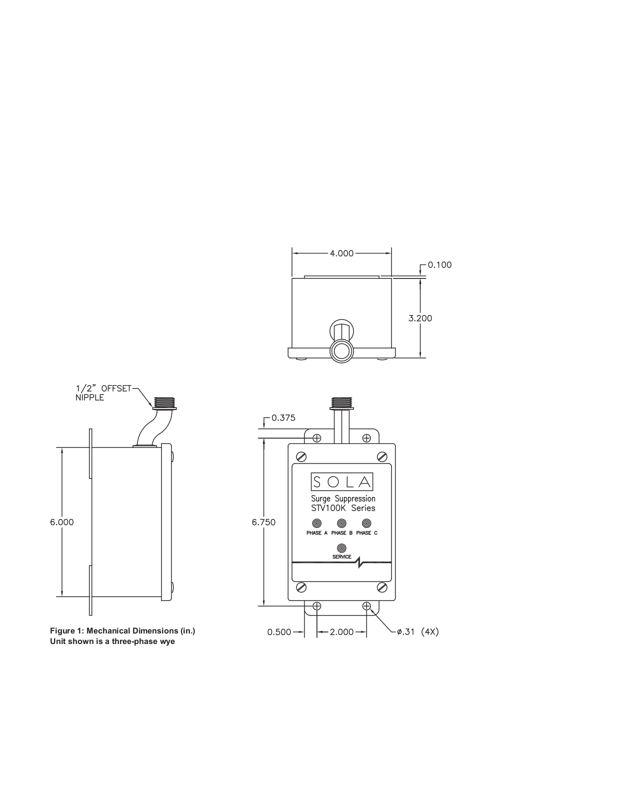 Emerson STV 100K Single Three Phase Specification Sheet