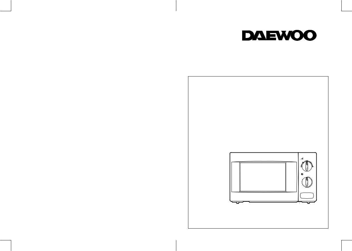 Daewoo KOG-3685 User Manual