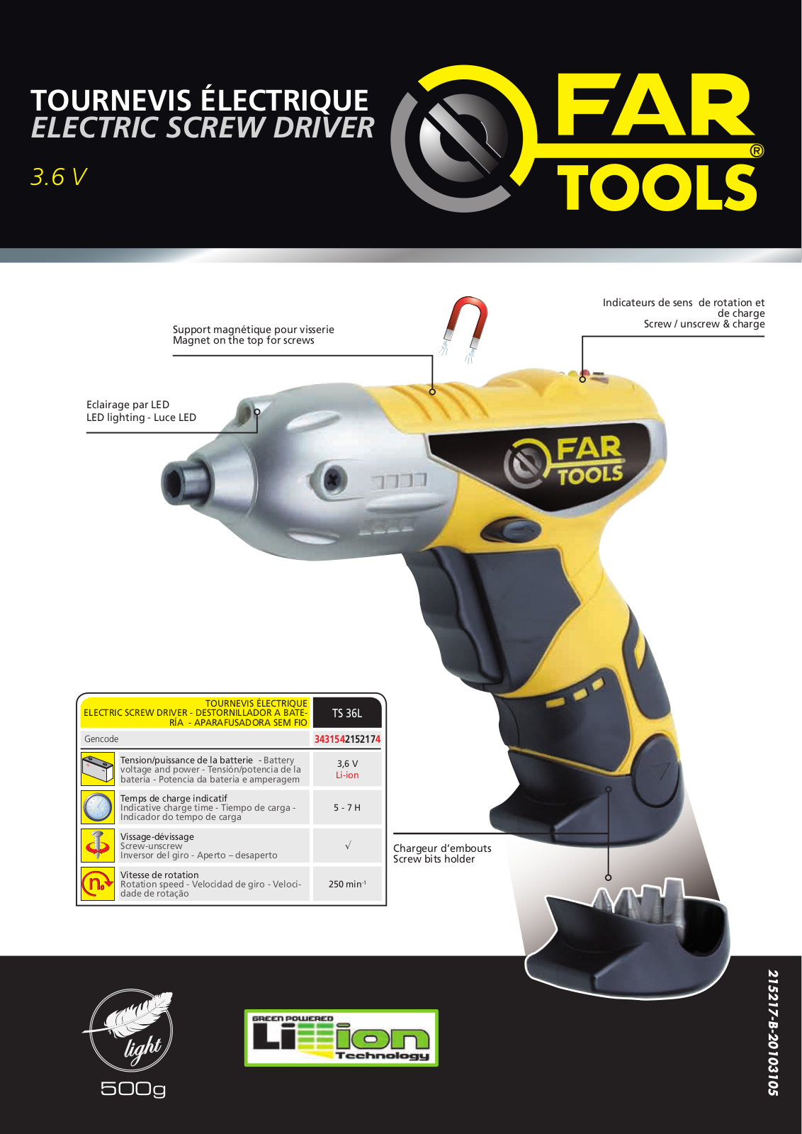 FARTOOLS TS36L User Manual - ManualMachine.com