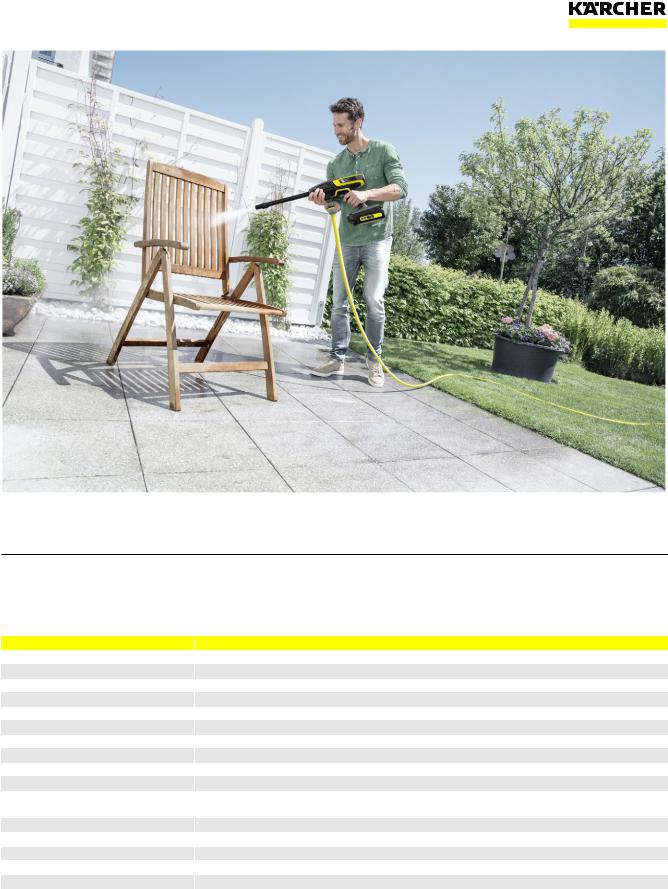 Karcher KHB 6 Datasheet