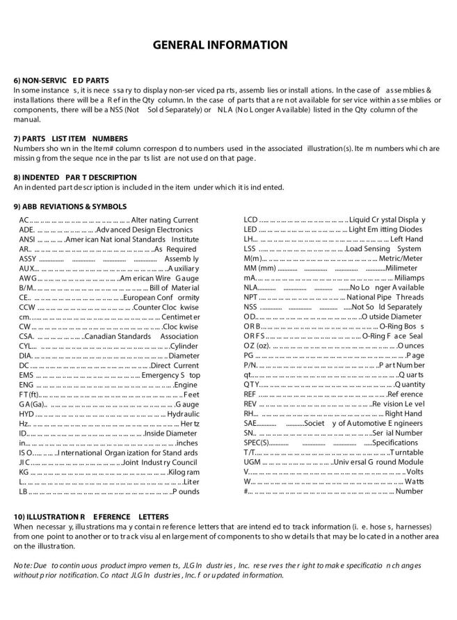 JLG 2632ES Operator Manual