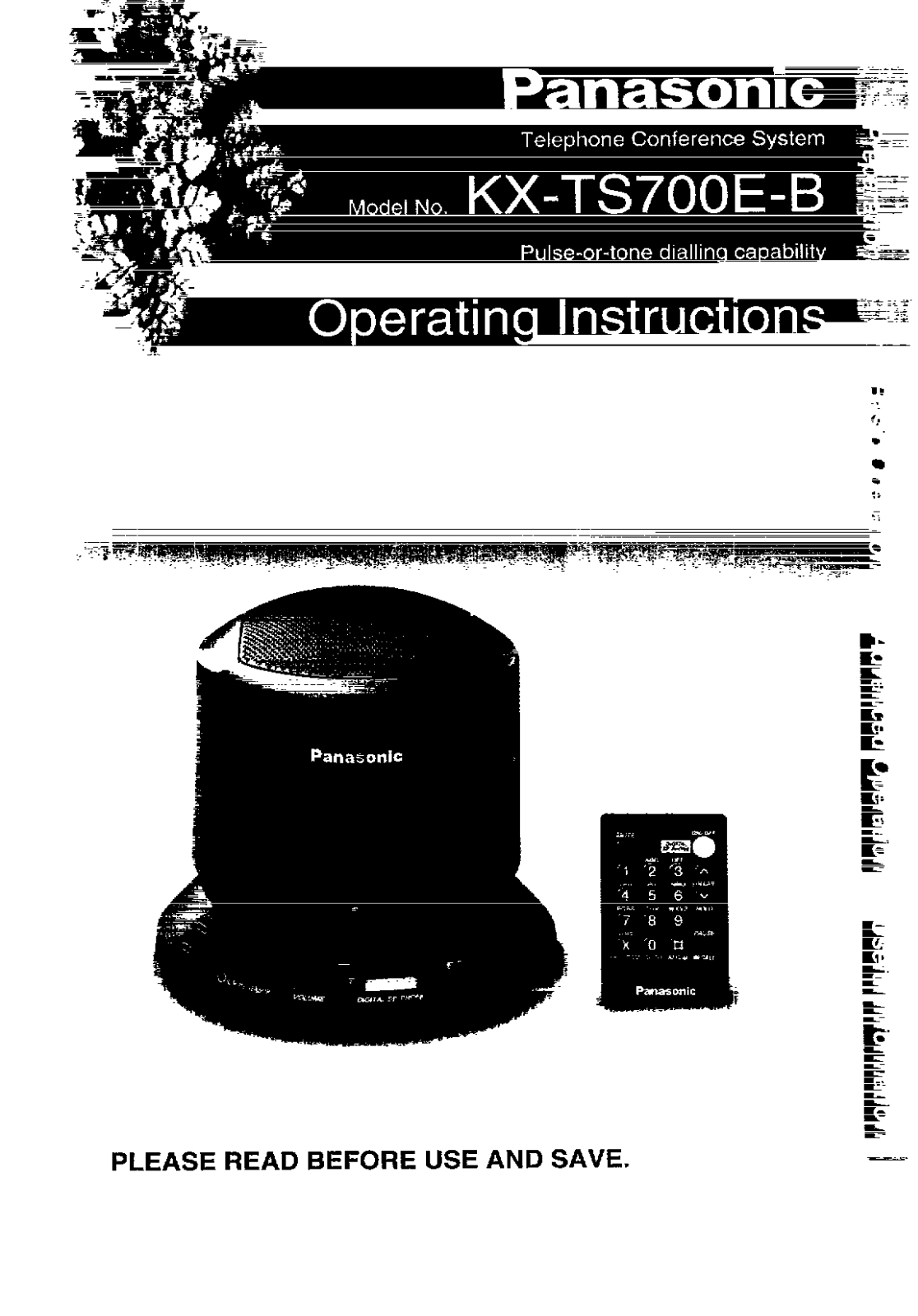 Panasonic KX-TS700EB User Manual