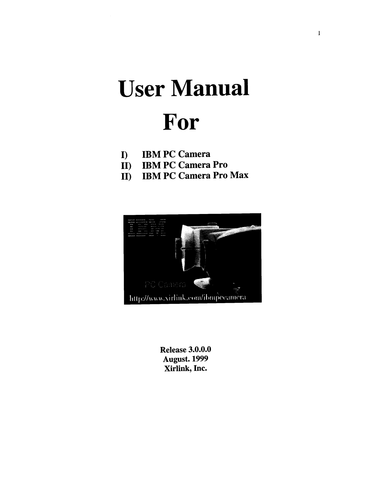 Xirlink X9903 Users Manual