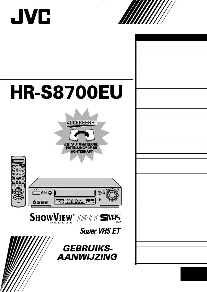 JVC HR-S8700EU Instruction Manual