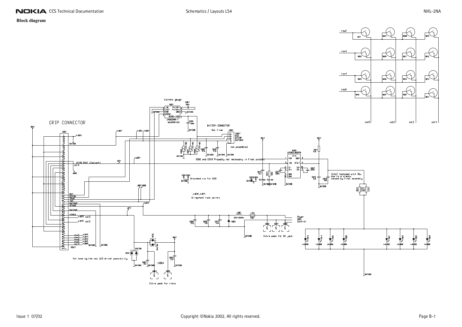 Nokia 7650 Service Manual 14 nhl2 ls4 19_a3