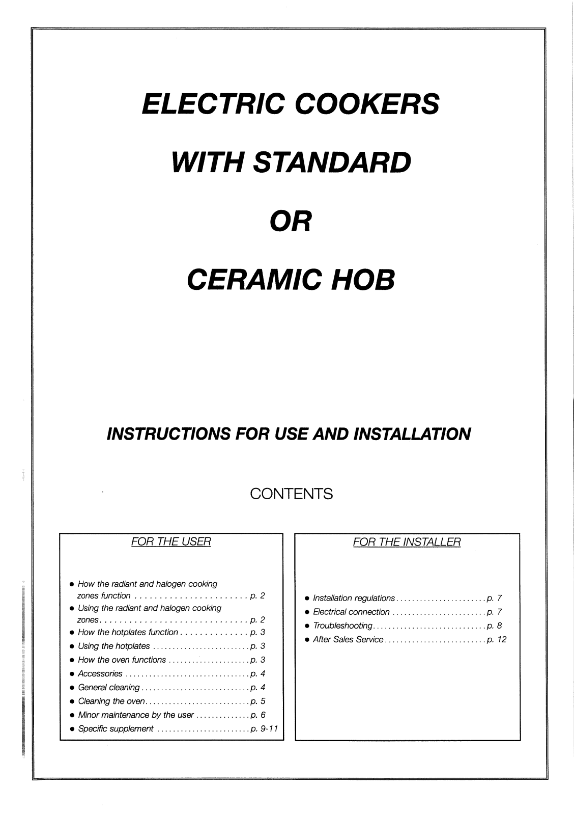 BRANDT KE50W User Manual