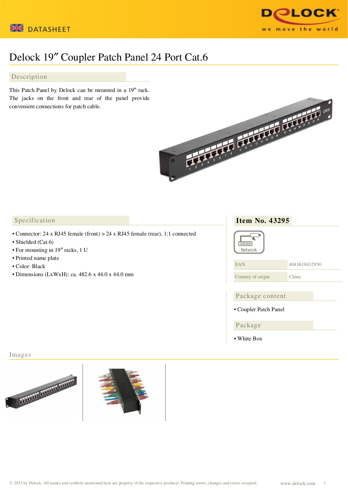 DELOCK 43295 Datasheet - ManualMachine.com