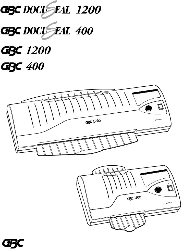 GBC 400, 1200 User Manual