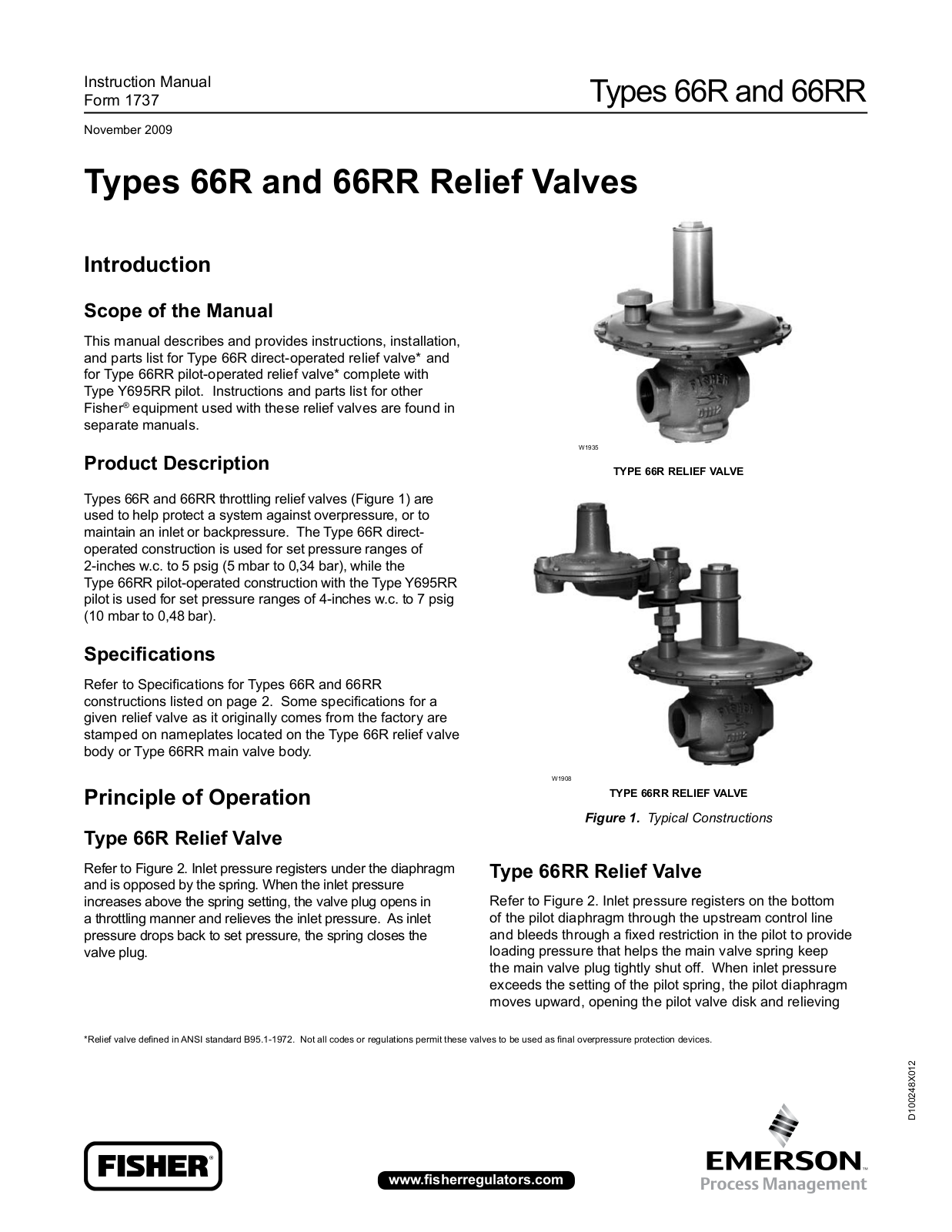 Emerson 66R Instruction Manual