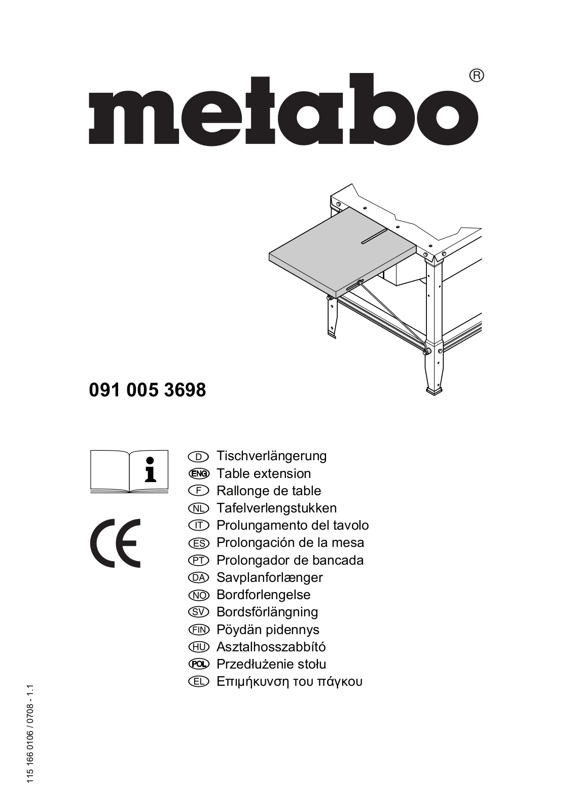 Metabo 091 005 3698 User guide - ManualMachine.com