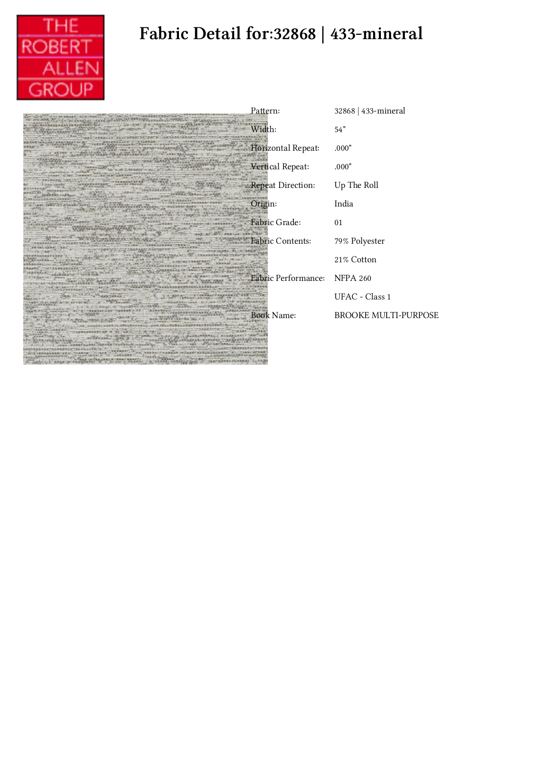 Duralee CRAL4301 Specifications - ManualMachine.com
