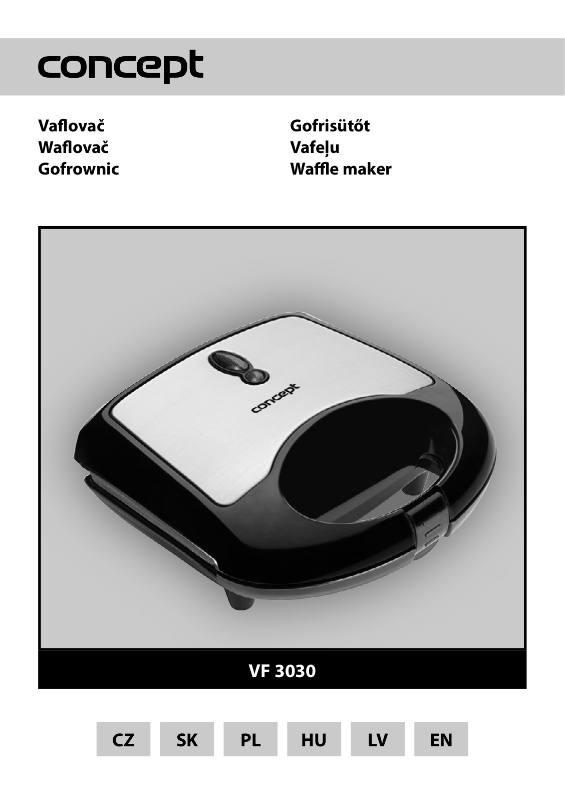 Concept VF3030 Operating Instructions