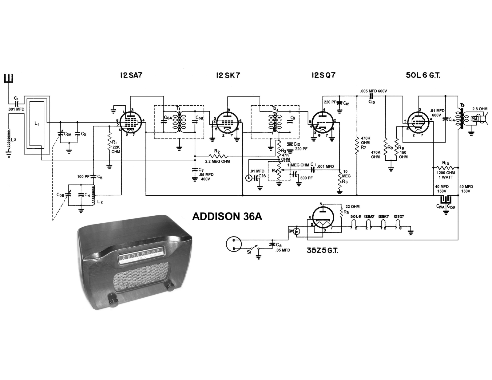 Addison 36a schematic