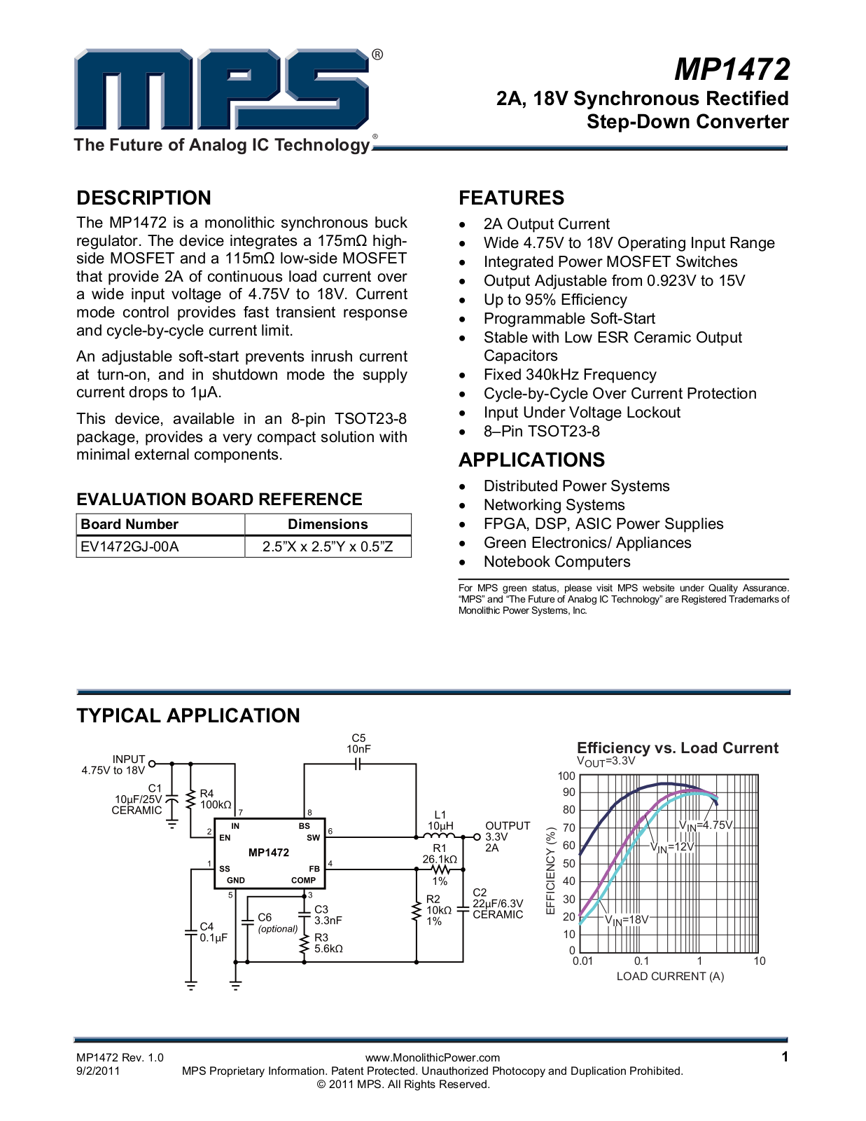 MPS MP1472 Service Manual