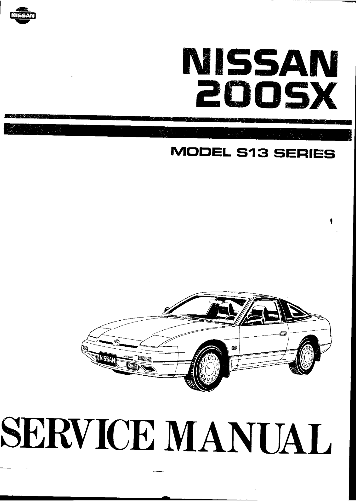 Nissan 200SX S13 User Manual