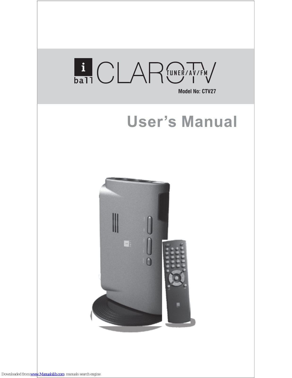 iBall Claro CTV27 User Manual