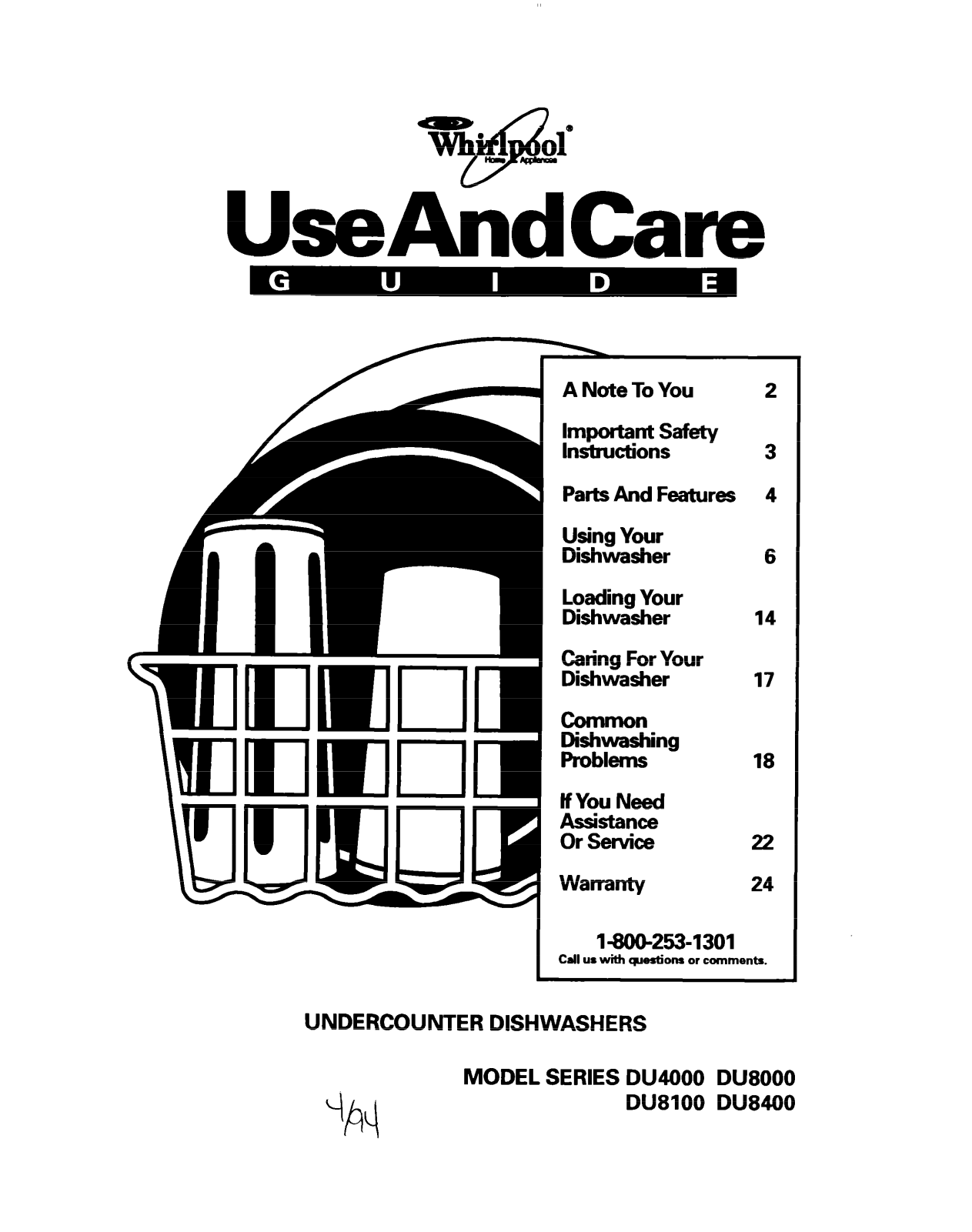 Whirlpool DU8100, DU8400, DU4000, DU8000 User Manual - ManualMachine.com