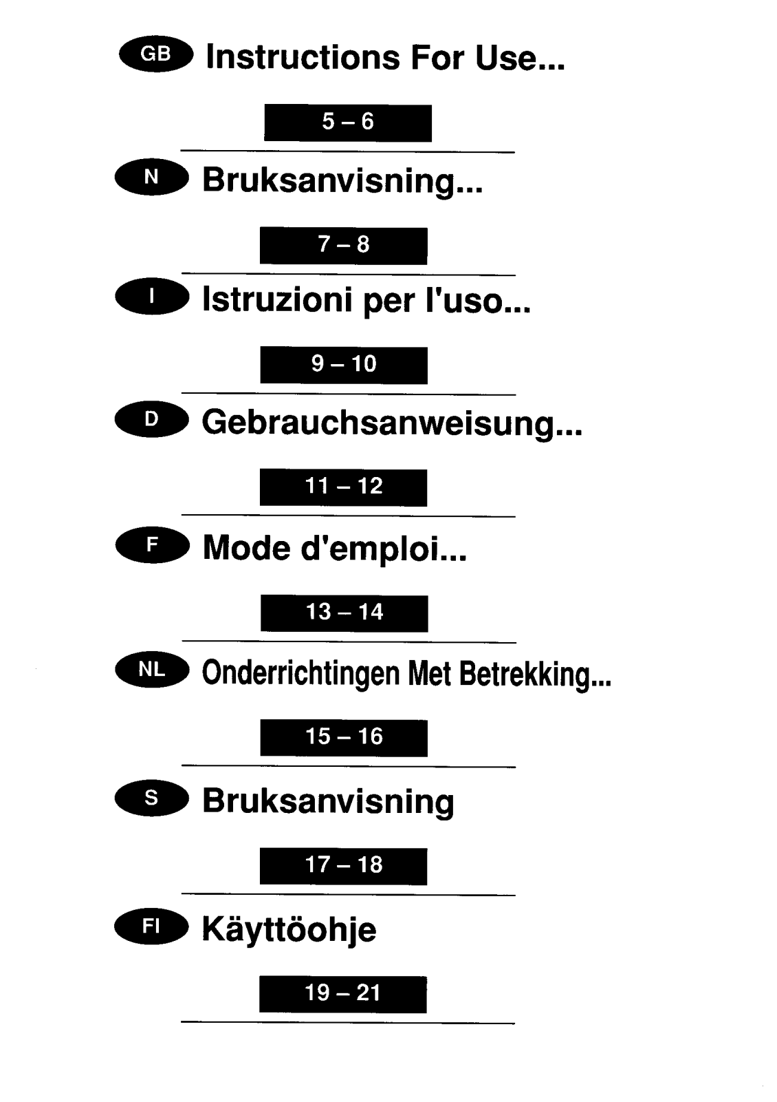 AEG-Electrolux SVC2311, RCOC2801, TF777G, ER1244T-N, RP1001G User Manual