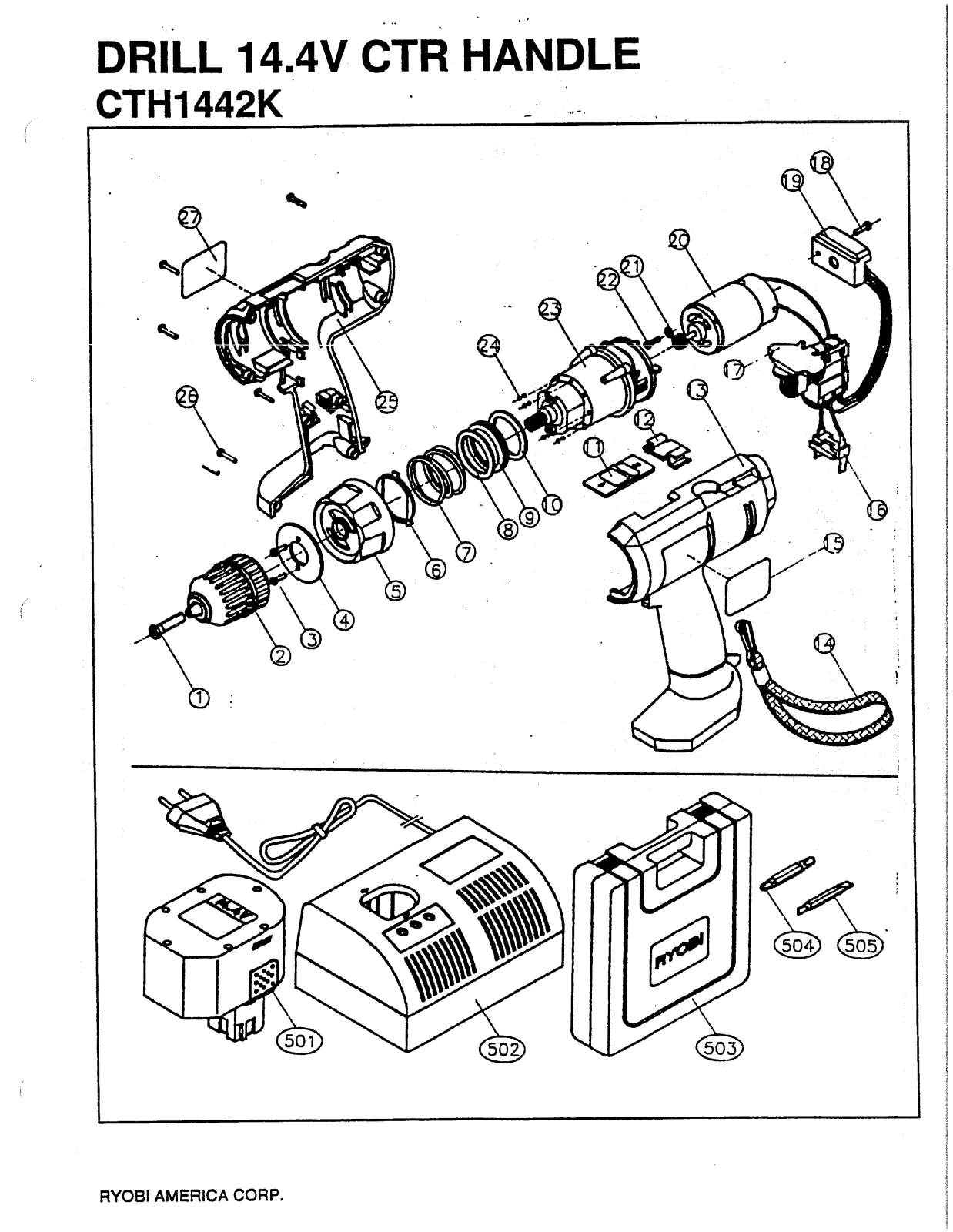 Ryobi CTH1442K User Manual