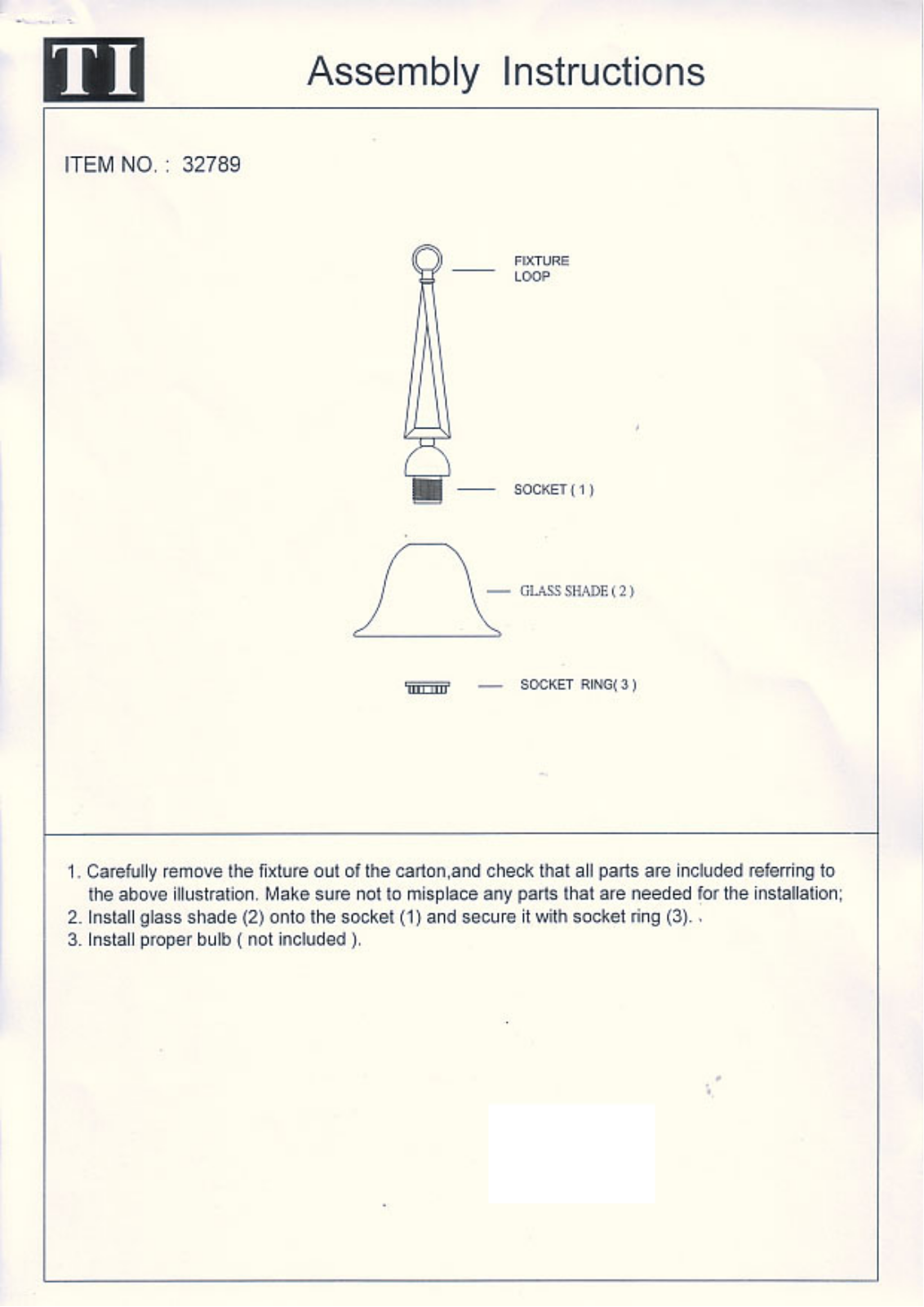 Triarch 32789 User Manual