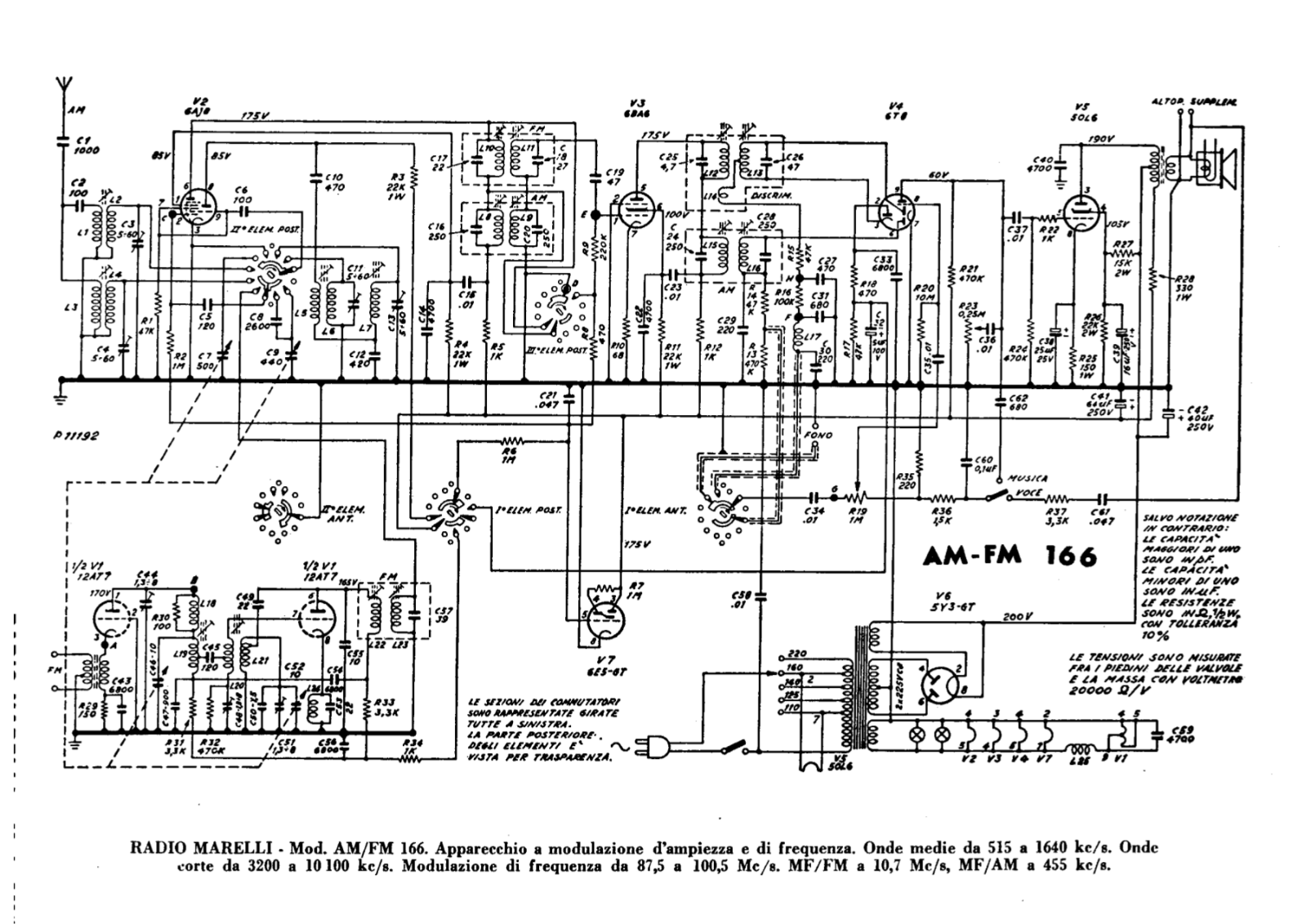 Radiomarelli 166 schematic - ManualMachine.com