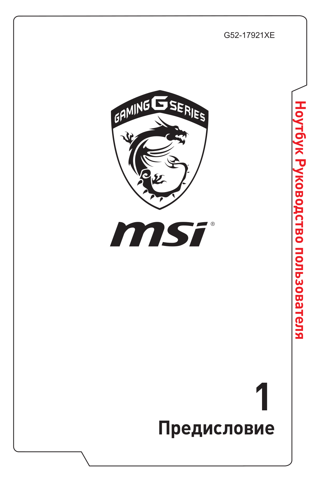 MSI GE72 2QE User manual