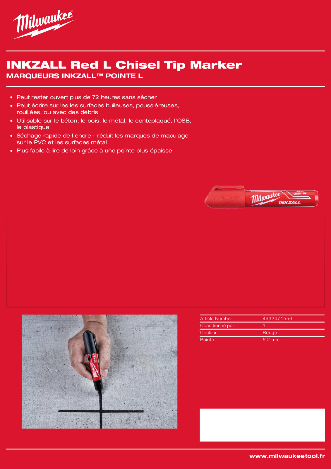 Milwaukee 4932471556 Specification - ManualMachine.com