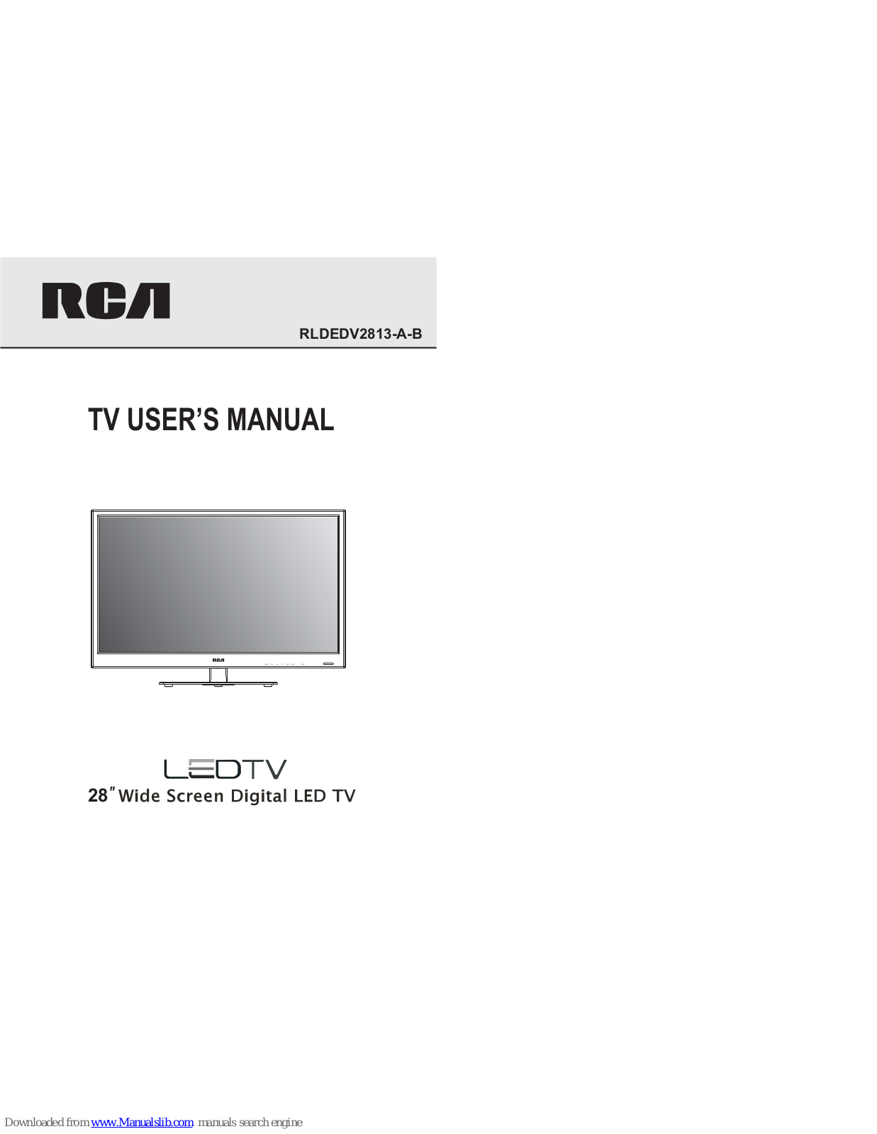 RCA RLDEDV2813-A-B, RLED1945A-D, RLDED3916A, RLED2445A-E, RLDED3955A-E User Manual