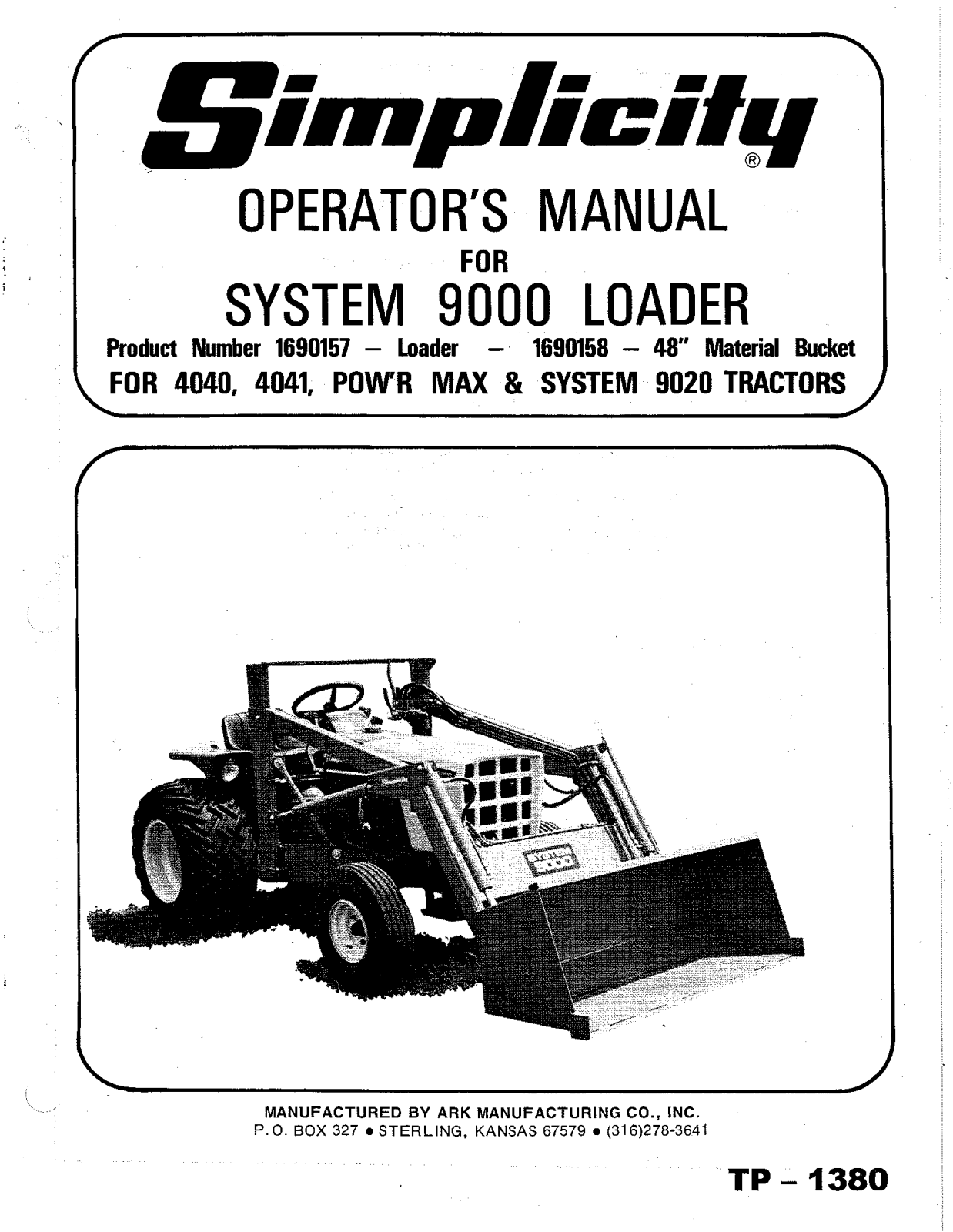 Simplicity 1690158, 1690157 User Manual