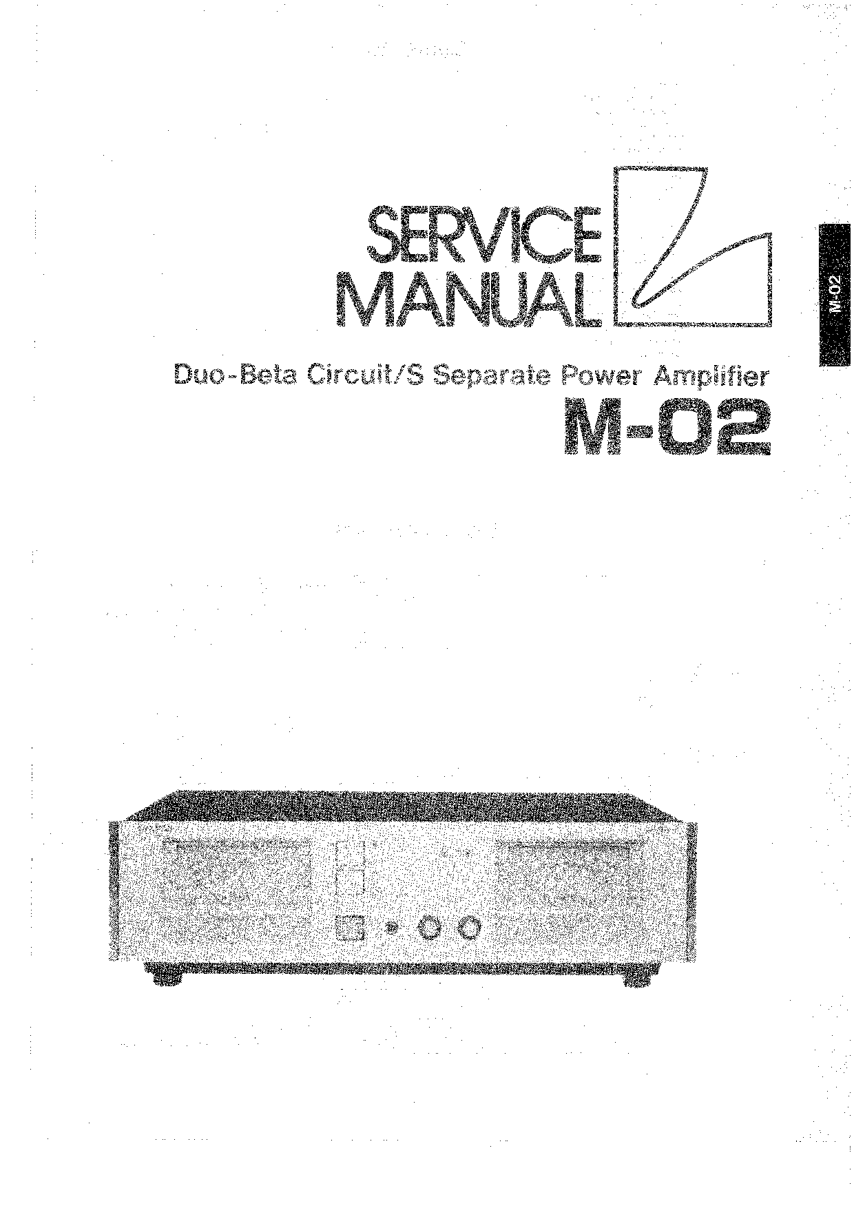 Luxman M-02 SERVICE MANUAL