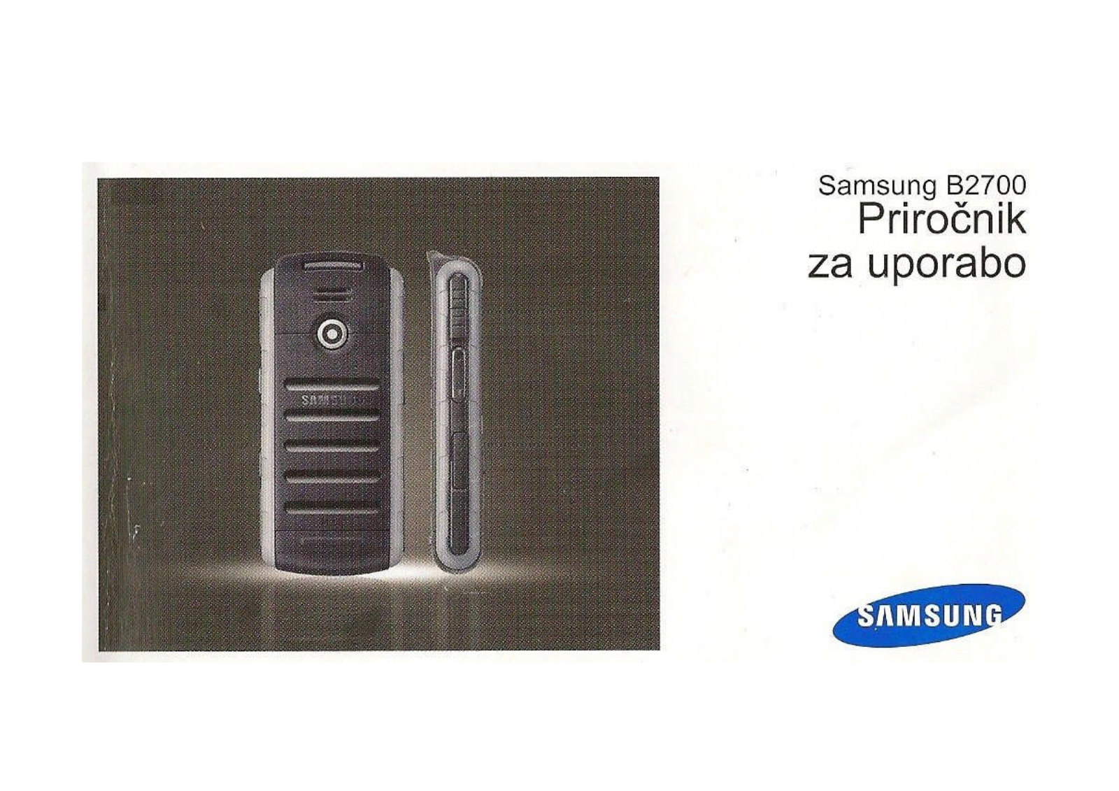 Samsung B2700 User Manual