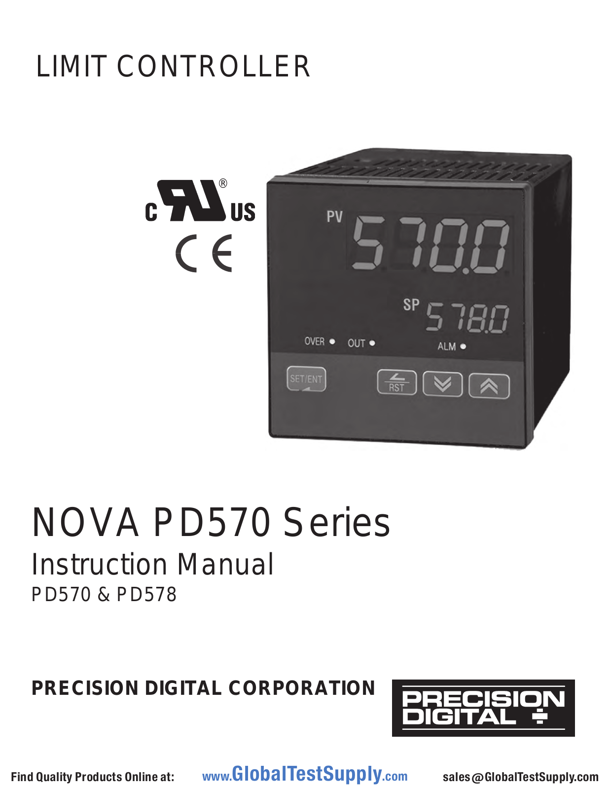 Precision Digital PD570-6RA-14, PD570-6RA-10, PD578-6RA-10, PD578-6RA-14 User manual - ManualMachine.com