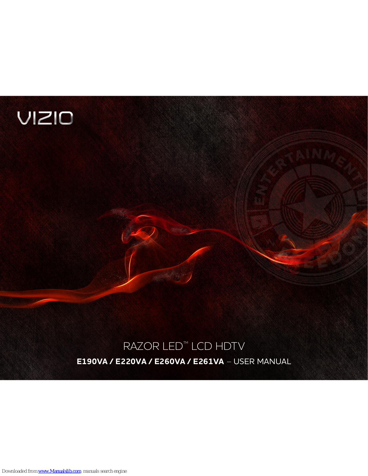 Vizio E220MV, E261VA, RAZOR LED 190VA, RAZOR LED E220VA, RAZOR LED E260VA User Manual