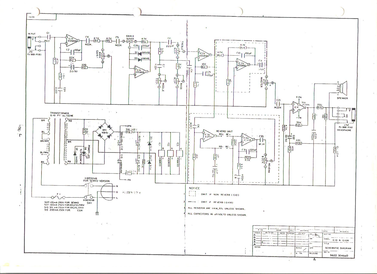 Park G10 R Schematic