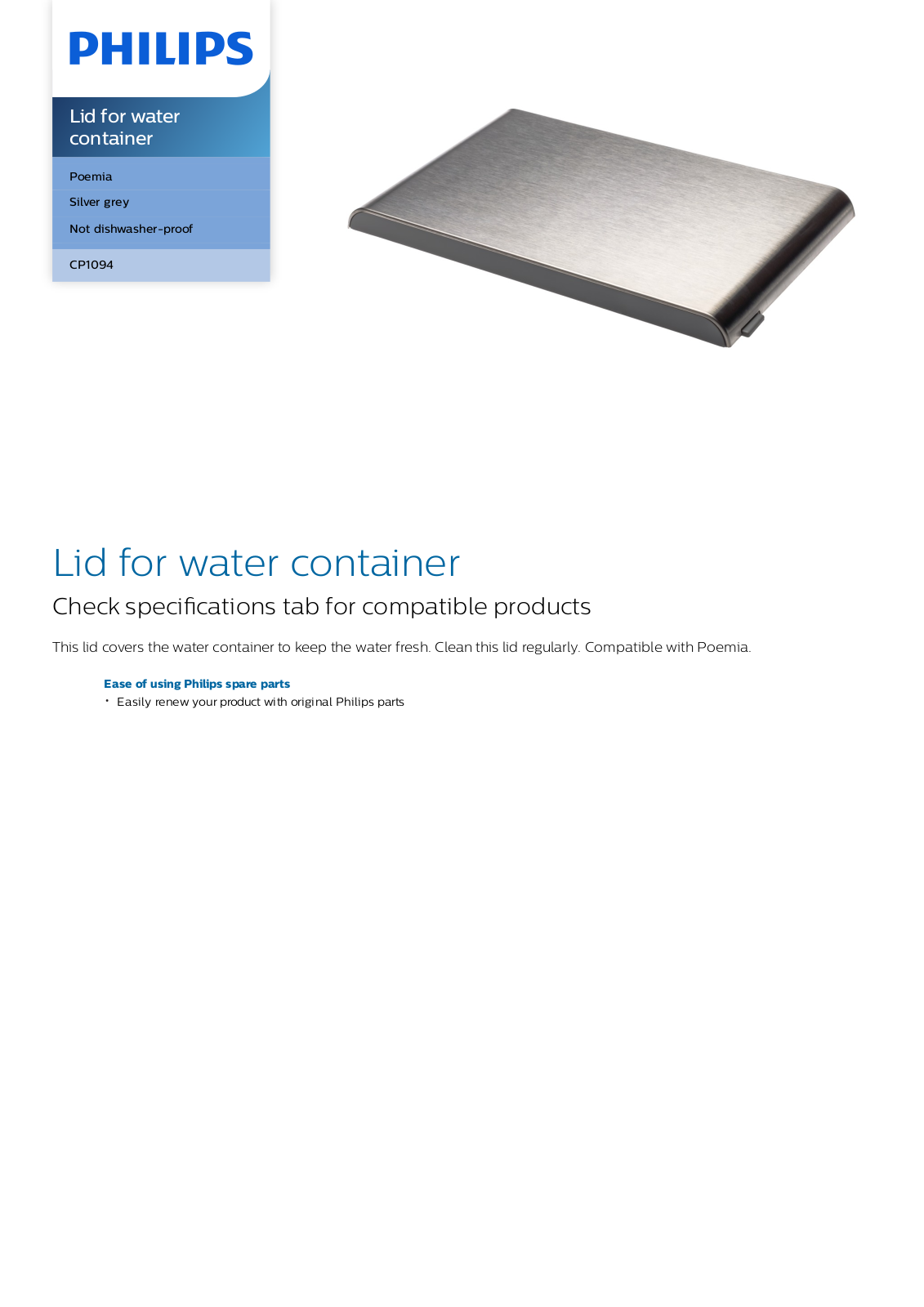 Philips CP1094/01 leaflet - ManualMachine.com